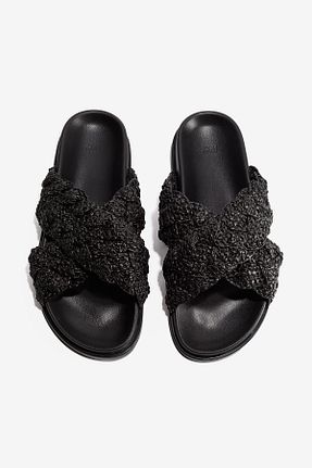 صندل مشکی زنانه پاشنه کوتاه (1 - 4 سانتی متر) H&M - کد 859089328