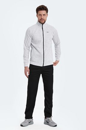 ست گرمکن طوسی مردانه مخلوط پلی استر Slazenger - کد 792114886