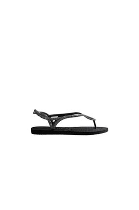 صندل مشکی زنانه پاشنه تخت Havaianas - کد 118111582