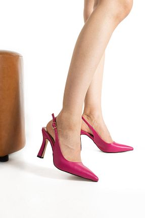 کفش پاشنه بلند کلاسیک صورتی زنانه ساتن ShoeTek - کد 834900229