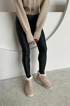 بوت / نیم بوت بژ زنانه جیر Straswans - کد 776202229