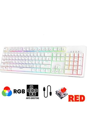 کیبورد گیمر سفید Sarftech - کد 736064086