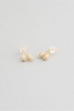 گوشواره نقره زرد زنانه 925 عیار So Chic - کد 786348178