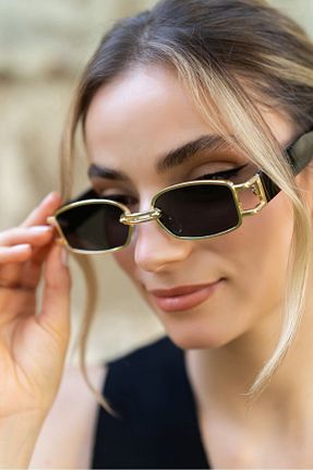 عینک آفتابی مشکی زنانه UV400 Stil Noktası - کد 845582577