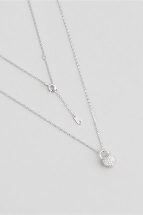 گردنبند نقره سفید زنانه 925 عیار So Chic - کد 796478684