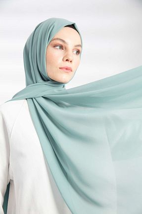 شال سبز زنانه شیفون PURESCARFS - کد 849768502