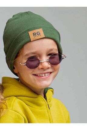 کلاه پشمی خاکی بچه گانه پنبه ای rg kidsstore - کد 857633612