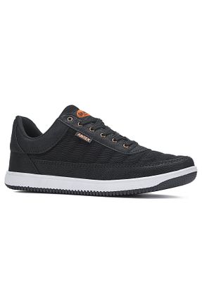 کفش اسنیکر مشکی مردانه بند دار İmerShoes - کد 652669925