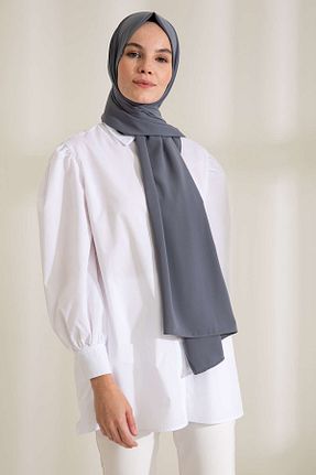 شال طوسی زنانه Medine İpeği PURESCARFS - کد 849617758
