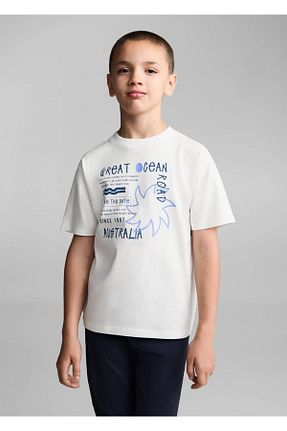 تیشرت سفید بچه گانه رگولار MANGO Kids - کد 859087627