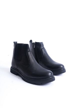 بوت / نیم بوت مشکی مردانه چرم مصنوعی Santamarina - کد 853477208