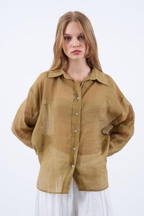 پیراهن سبز زنانه اورسایز Ravencia - کد 844991793