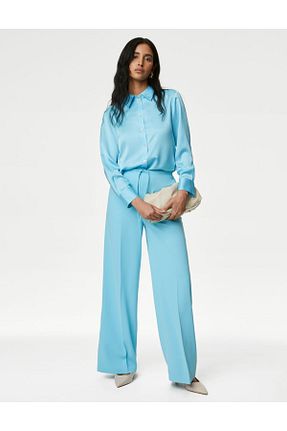 شلوار آبی زنانه پلی استر Marks & Spencer - کد 826942834
