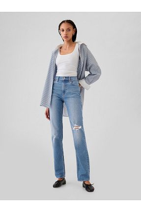 شلوار جین آبی زنانه پاچه ساده GAP - کد 859267597
