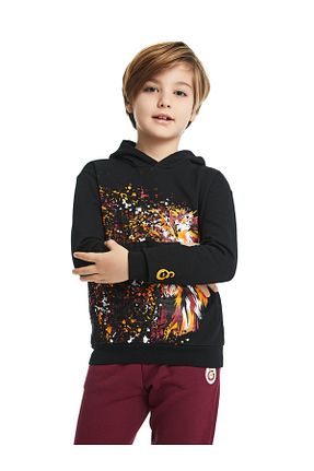 سوئیشرت مشکی بچه گانه ساده Galatasaray - کد 829182283