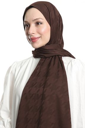 روسری قهوه ای شیفون m moon scarf - کد 849454961