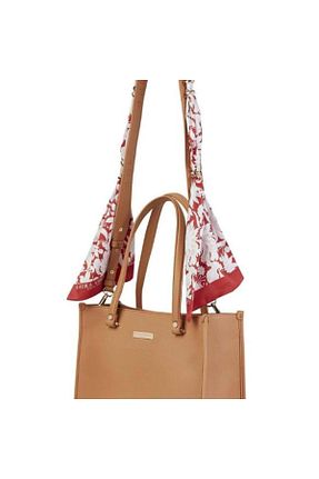 کیف دوشی قهوه ای زنانه چرم مصنوعی Laura Ashley - کد 854086678