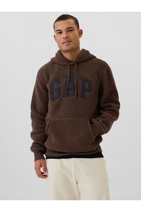 سوئیشرت قهوه ای مردانه چاپی GAP - کد 859756716