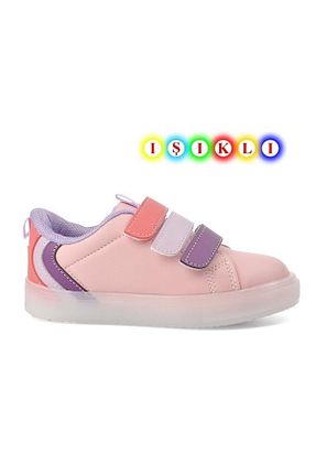 کفش پیاده روی صورتی بچه گانه چرم مصنوعی KOCAMANLAR - کد 385013088