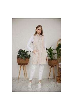 کت بژ زنانه رگولار Moodbasic - کد 810963746