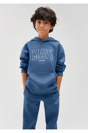 سوئیشرت آبی بچه گانه چاپی Mavi - کد 861187782