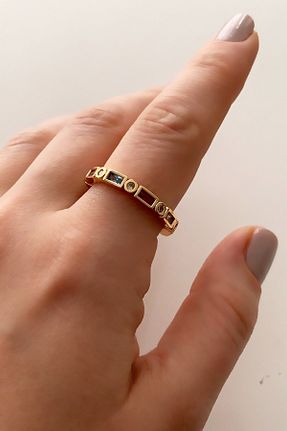 انگشتر استیل (فولاد) طلائی زنانه استیل (فولاد) Çlk Accessories - کد 211771703