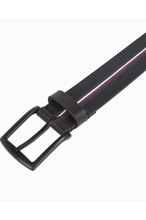 کمربند آبی مردانه چرم مصنوعی Tommy Hilfiger - کد 834440214