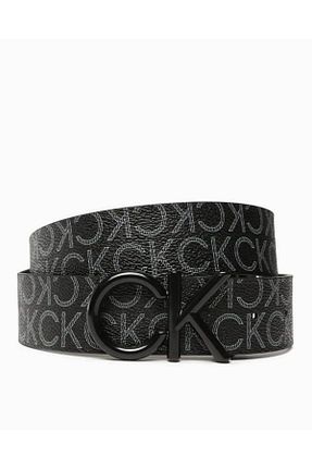 کمربند مشکی مردانه پلی استر Calvin Klein - کد 457584188