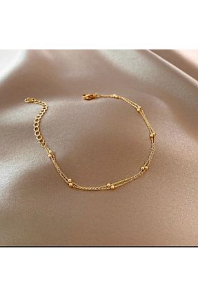 دستبند استیل (فولاد) طلائی زنانه استیل ضد زنگ derokas - کد 861204533