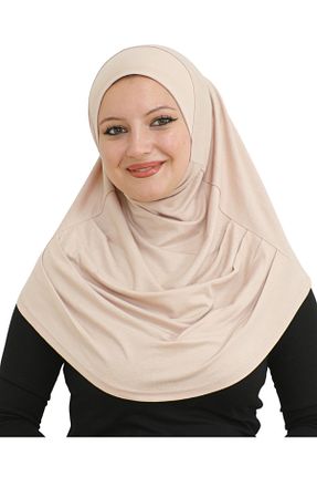 روسری بژ پنبه ای Modish Group - کد 861218353