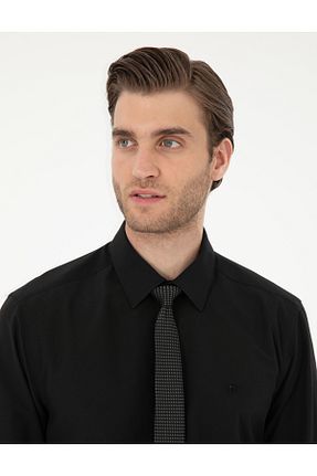 پیراهن قهوه ای مردانه اسلیم فیت Pierre Cardin - کد 861212701