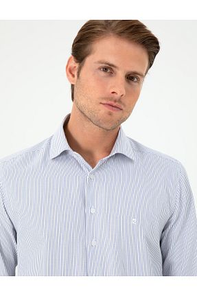 پیراهن آبی مردانه اسلیم فیت Pierre Cardin - کد 861210620