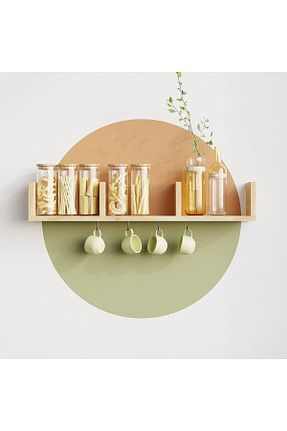 قفسه دیواری قهوه ای 80 سانتی متر Decormet - کد 318918198
