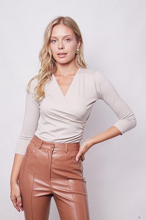 بلوز طوسی زنانه ساده Jument - کد 850466621