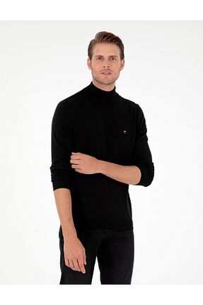 پلیور قهوه ای مردانه ساده Pierre Cardin - کد 861212528
