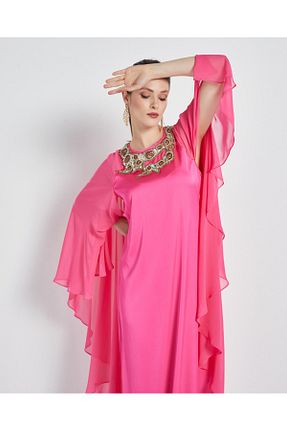 لباس صورتی زنانه بافتنی Serpil - کد 350236621