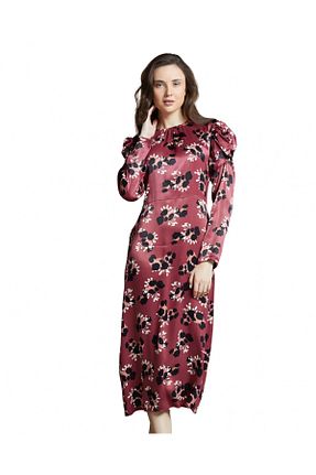 لباس زرشکی زنانه بافتنی Serpil - کد 792625622