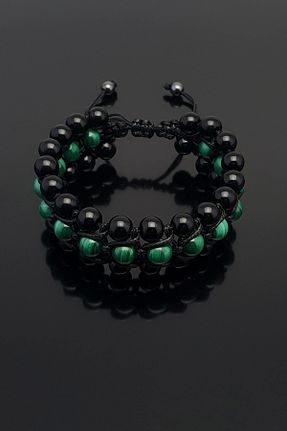 دستبند جواهر مشکی زنانه سنگ طبیعی Seven Art Jewelry - کد 861226886