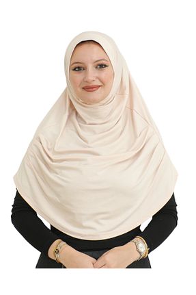 روسری بژ پنبه ای Modish Group - کد 861232227
