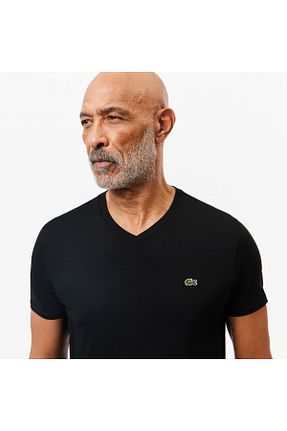تیشرت مشکی مردانه رگولار Lacoste - کد 3010090