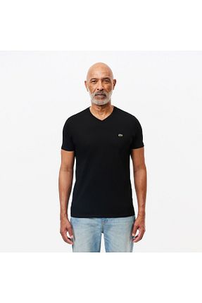 تیشرت مشکی مردانه رگولار Lacoste - کد 3010090