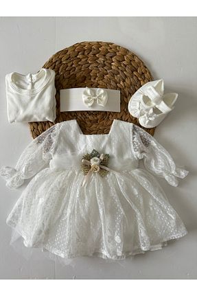 هدیه کودک سفید بچه گانه PİLEKİ BABY - کد 667520631