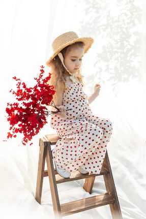 سرهمی بژ بچه گانه آستین استاندارد miabambim - کد 834231327