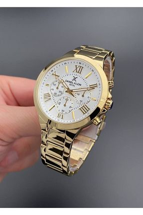 ساعت مچی طلائی زنانه 40 میلی متر Daniel Klein - کد 665691585