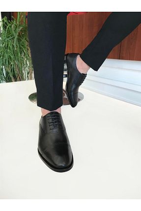 کفش کلاسیک مشکی مردانه پاشنه کوتاه (1 - 4 سانتی متر) TerziAdemAltun - کد 664267834