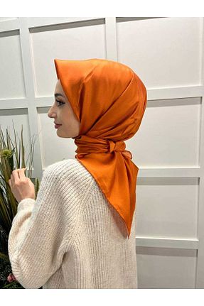 روسری نارنجی İpek Tivil ipekevi - کد 861308850
