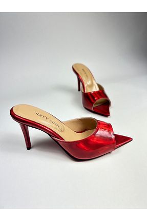 دمپائی قرمز زنانه چرم خالص HAYYSHOES - کد 861303690
