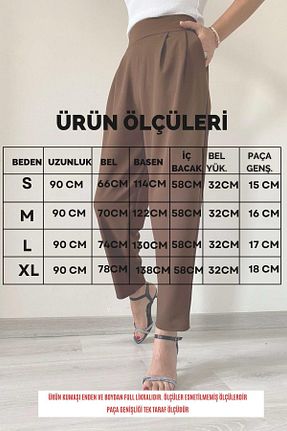 شلوار قهوه ای زنانه پارچه İstangül Butik - کد 777143394