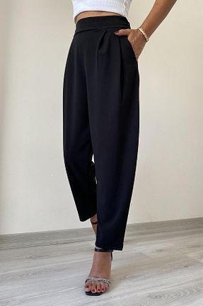 شلوار مشکی زنانه پارچه İstangül Butik - کد 763376877