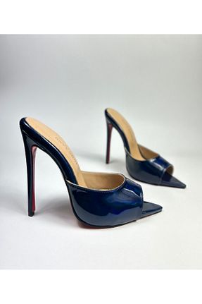 دمپائی آبی زنانه چرم خالص HAYYSHOES - کد 861331140